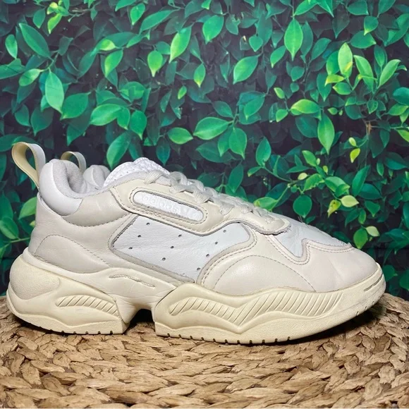 adidas gazelle silver green womens ADIDAS Supercourt RX Size 10 Cloud White Leather Athletic EE6328 Sneak –  Sui Generis Designer Consignment main image 0